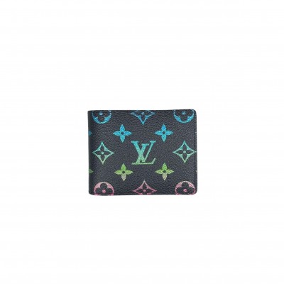 LOUIS VUITTON MURAKAMI MONOGRAM GRADIENT PRINT WALLET BLACK M13190 (11.5*9*1.5cm)